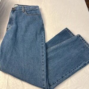 L.L. Bean Classic High-Waist Straight Leg Blue Jeans